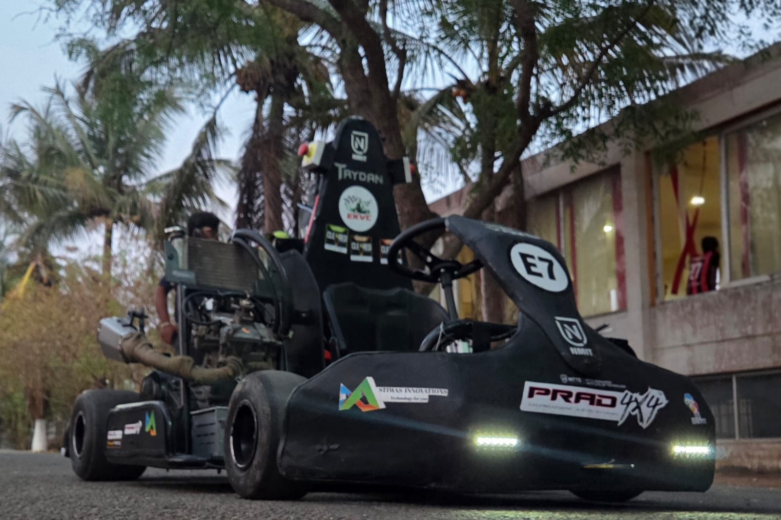 Racing Car in Garage